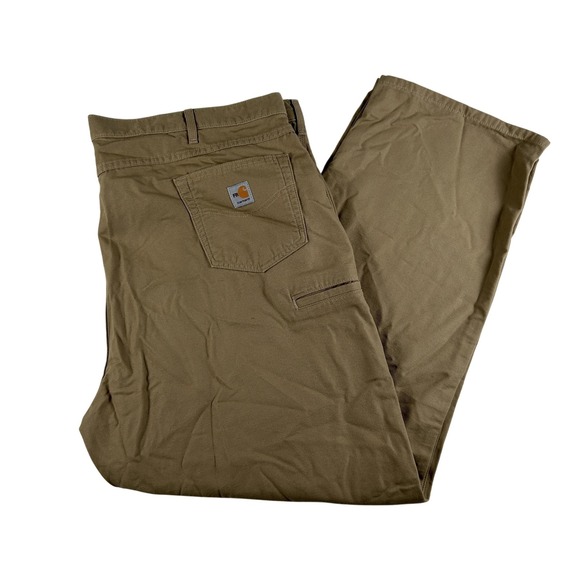 Carhartt FR Jeans Mens 50x34 Khaki Loose Fit FRB159 Flame Resistant Work